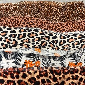 Leopard and Tropical Print Fabric Bundle
